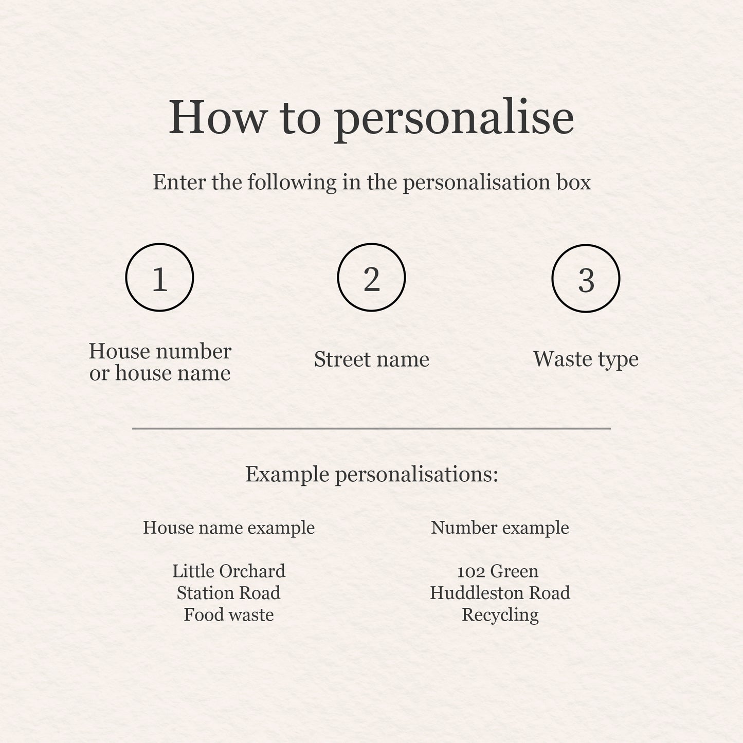 Personalised Wheelie Bin Sticker / Label