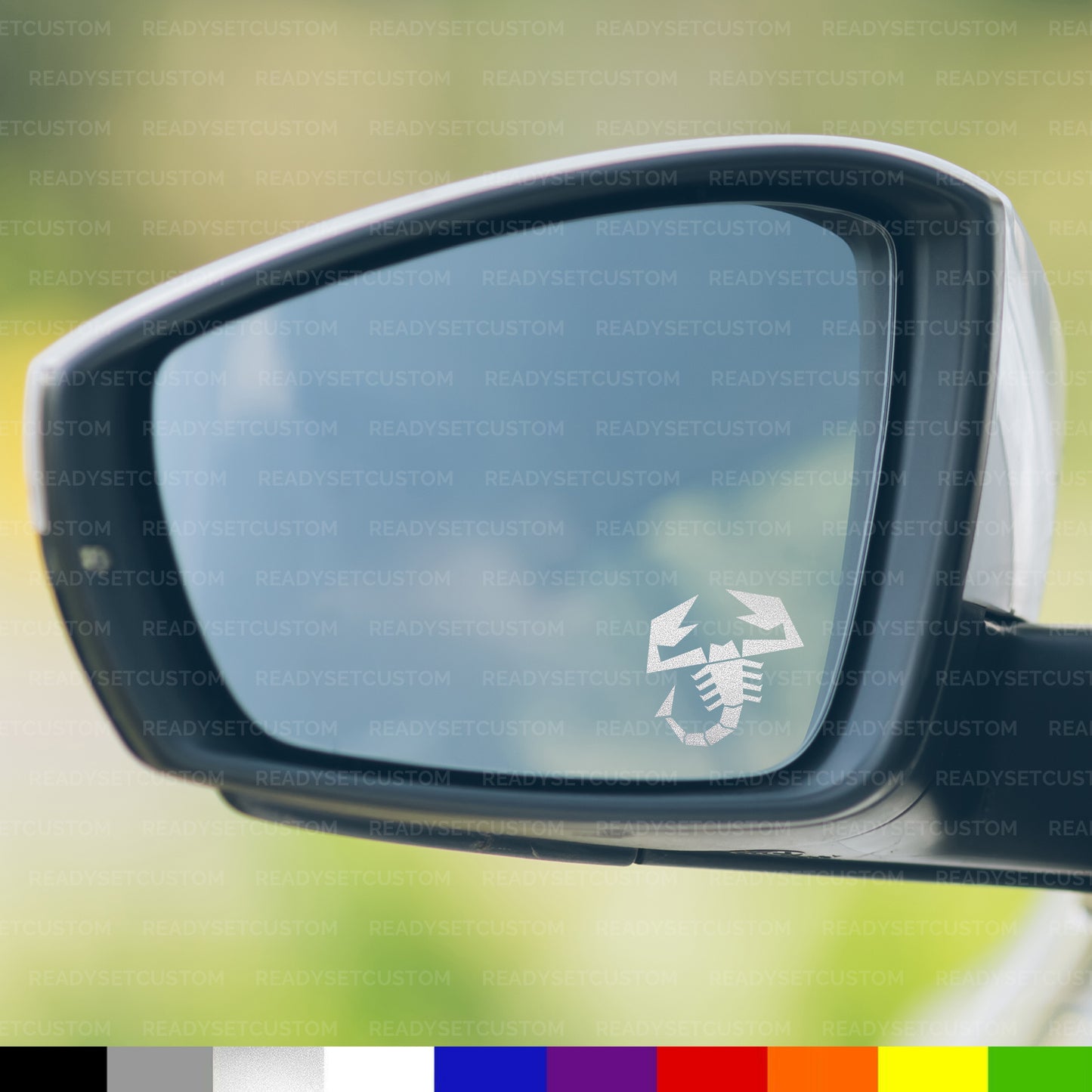 6x Abarth Scorpion Decals / Stickers | Interior, Exterior, Wing Mirror