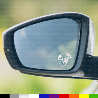 6x Abarth Scorpion Decals / Stickers | Interior, Exterior, Wing Mirror
