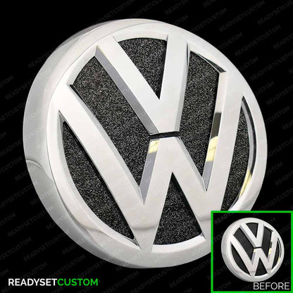 Volkswagen Polo MK5 6C | Front & Rear VW Badge Colour Change Badge Inlay Sticker Decals