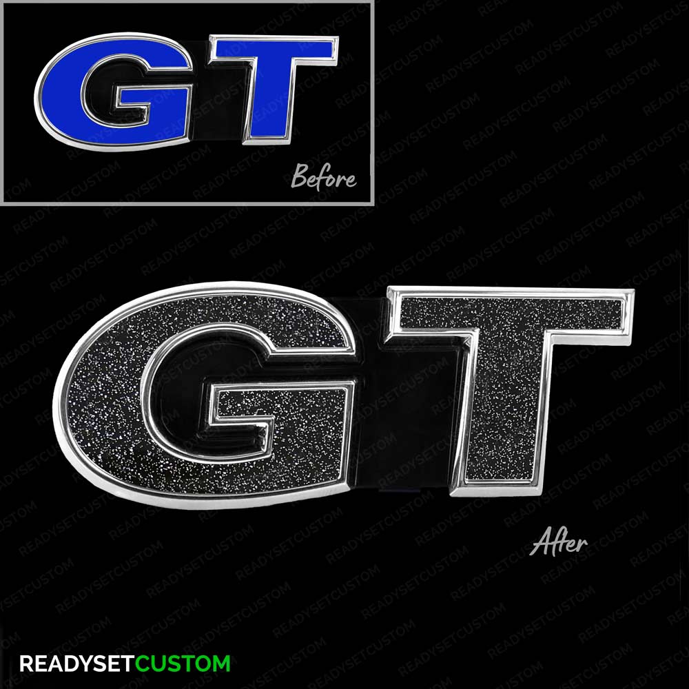 GT Sticker Overlay for Front & Rear GT Badges | Compatible with VW POLO GT