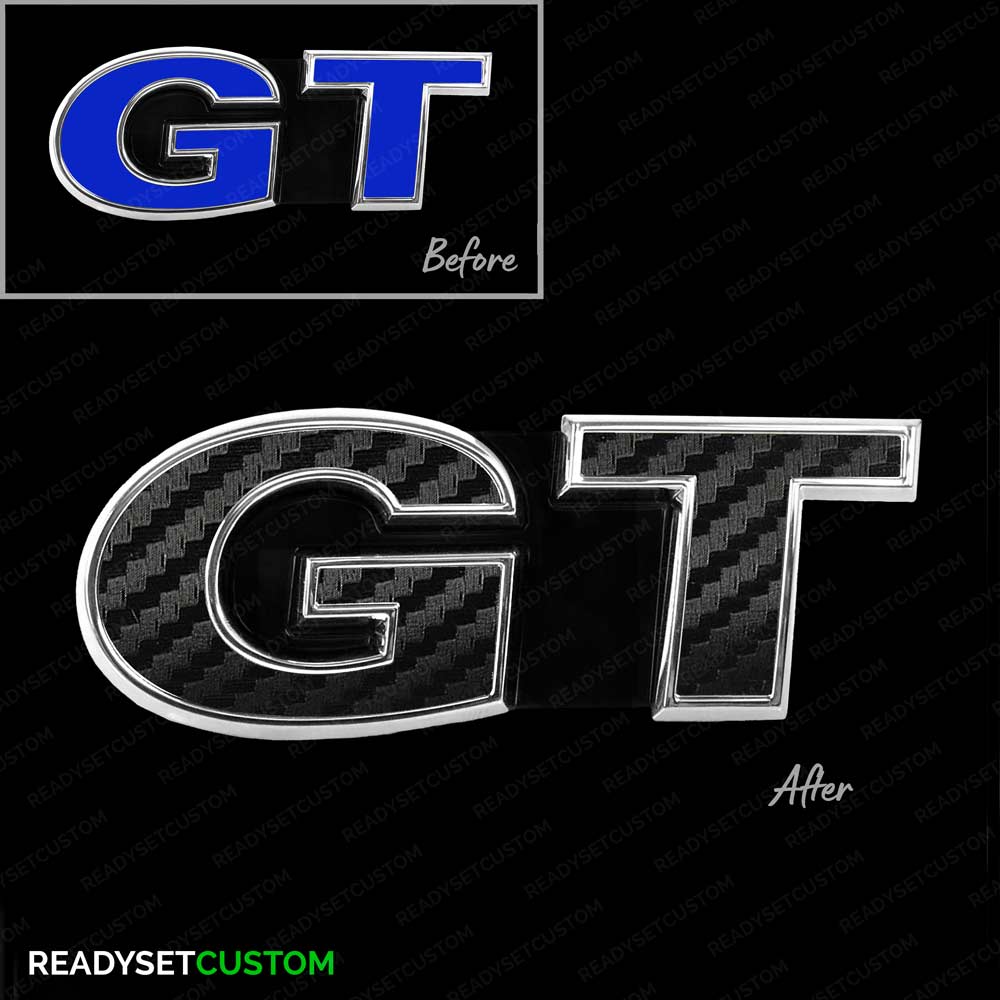 GT Sticker Overlay for Front & Rear GT Badges | Compatible with VW POLO GT