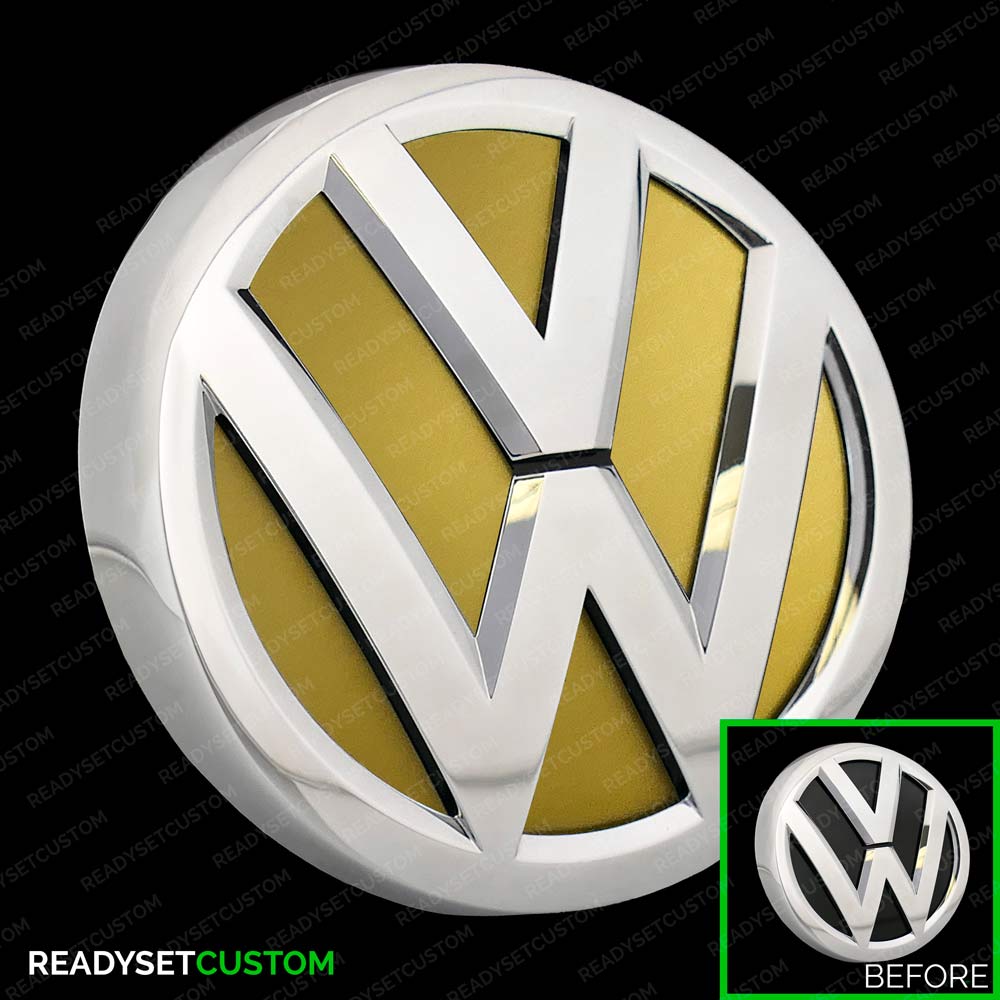 Colour Change Inlay Stickers for Front & Rear VW Badges | Compatible with VW GOLF Mk 7 2012 - 2020