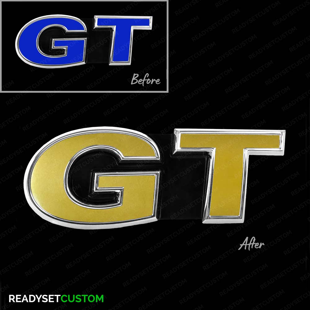 GT Sticker Overlay for Front & Rear GT Badges | Compatible with VW POLO GT