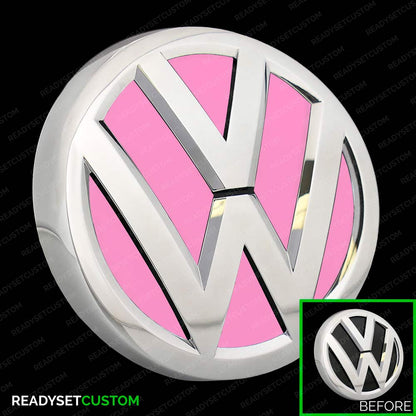 Volkswagen Polo MK5 6C | Front & Rear VW Badge Colour Change Badge Inlay Sticker Decals