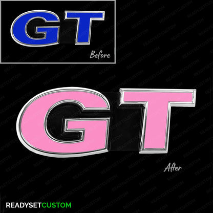 GT Sticker Overlay for Front & Rear GT Badges | Compatible with VW POLO GT