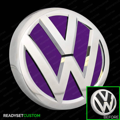 Colour Change Inlay Stickers for Front & Rear VW Badges | Compatible with VW GOLF Mk 7 2012 - 2020