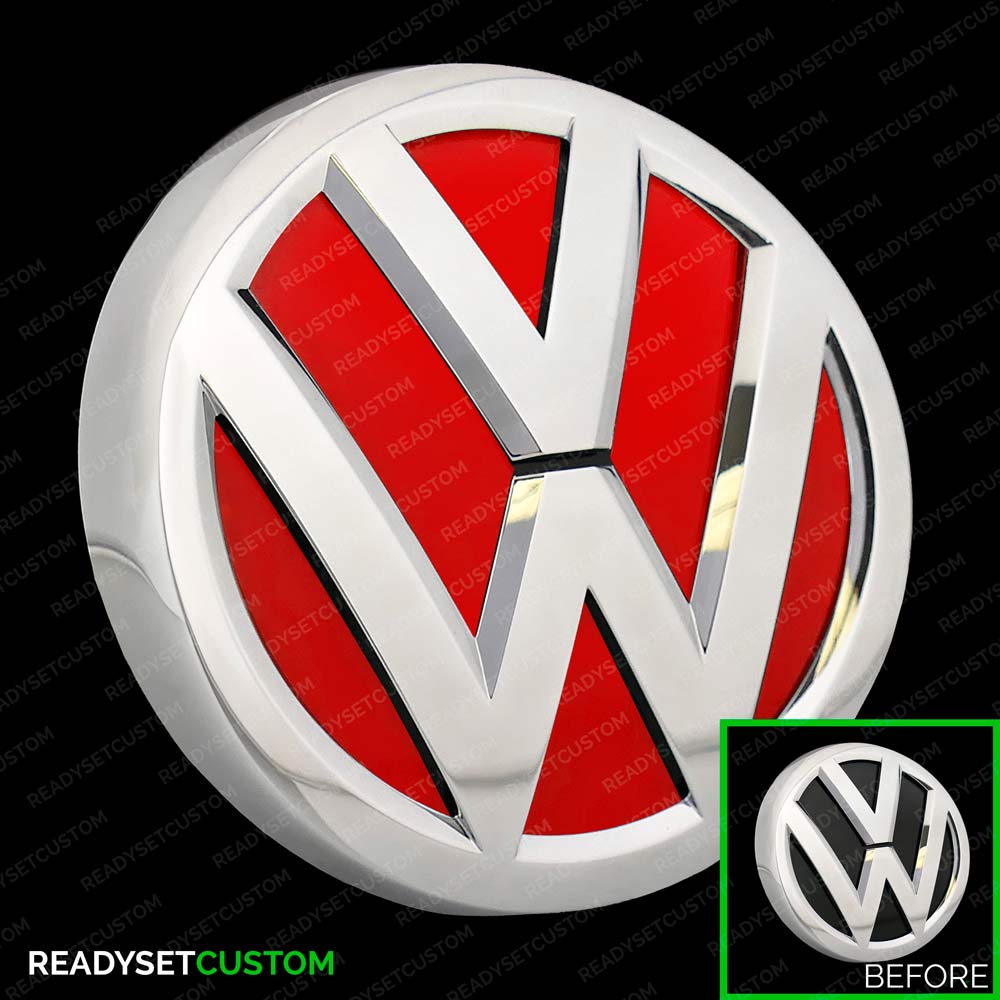 VW UP! 2017+ | Sticker Inlays for Front & Rear VW Badges