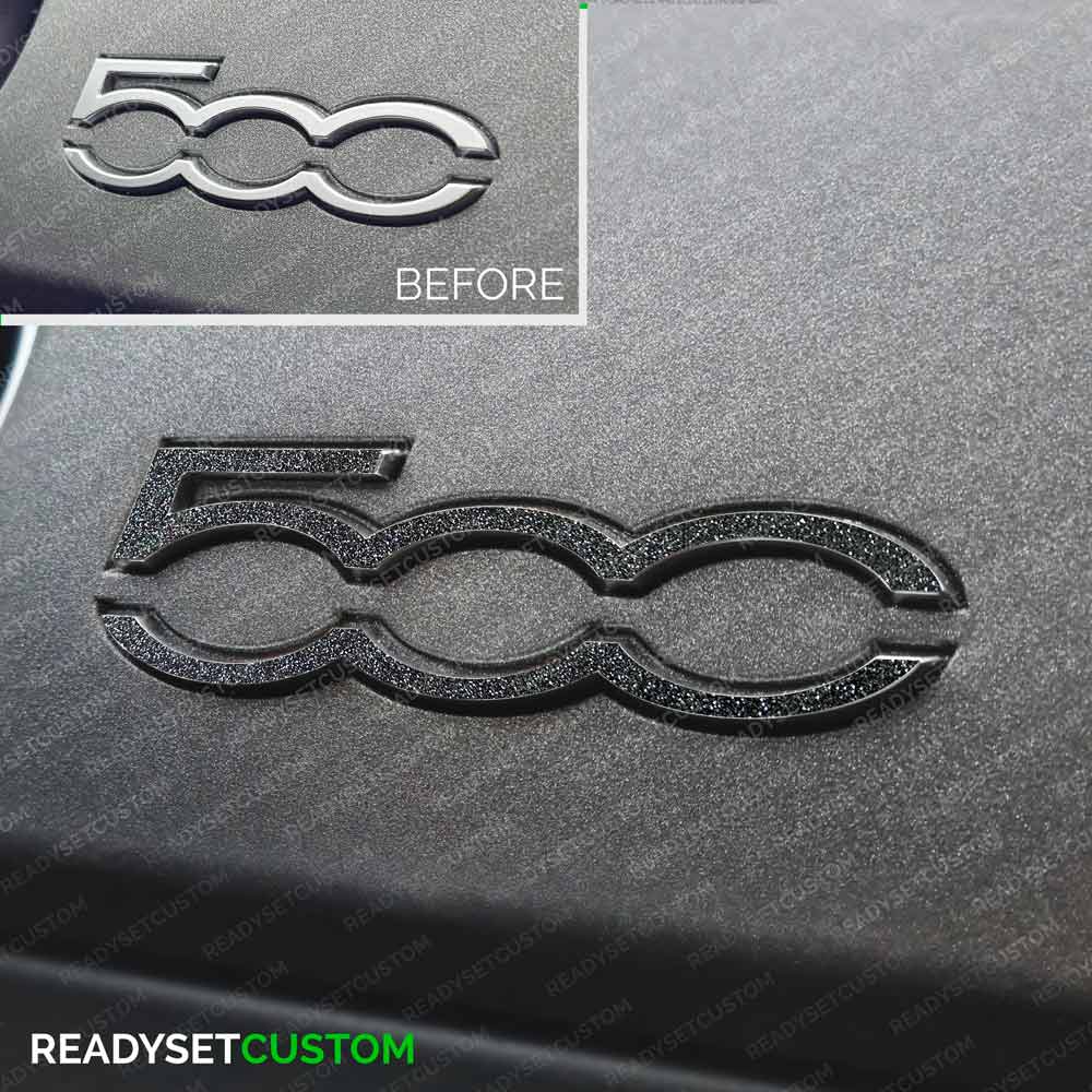 Dashboard 500 Badge Colour Change Overlay Sticker for Fiat 500 & Abarth