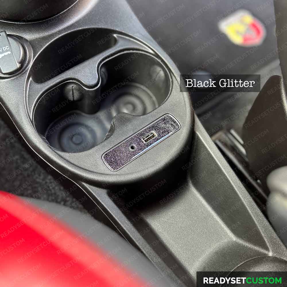 Interior Charging Port Skin for Fiat 500 & Abarth | Protective Vinyl Decal / Sticker