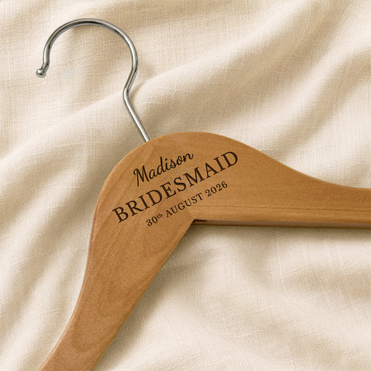Personalised Engraved Wedding Hangers