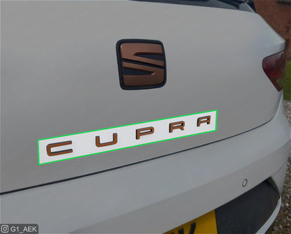CUPRA Sticker Overlay for Rear Lettering Badge | Compatible CUPRA LEON 2017 - 2020