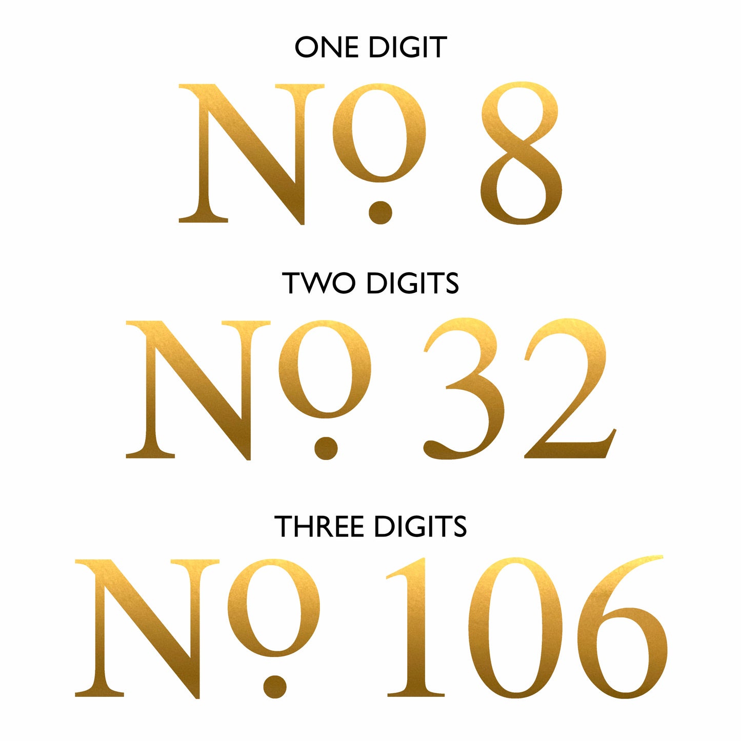 Classic Fanlight Transom House Front Door Number Sticker, Gold, Silver, Frosted