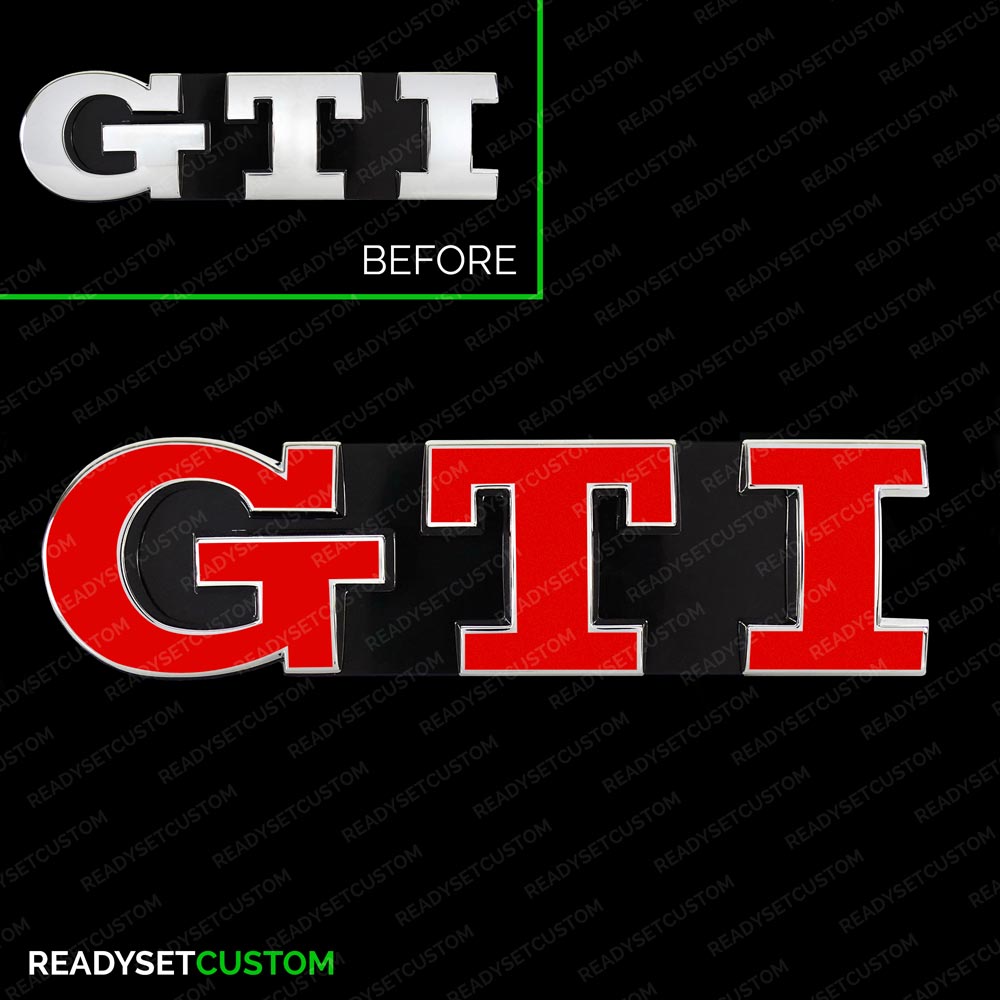 VW UP GTI Steering Wheel Colour Change Decal / Sticker Overlay