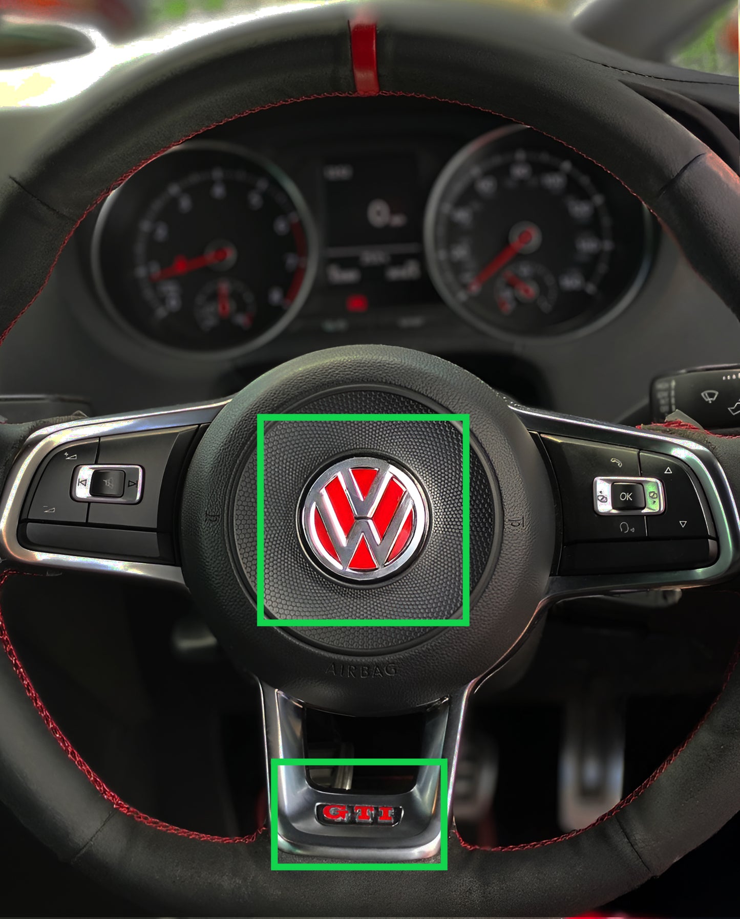 Steering Wheel Colour Change Decals for VW Polo GTI MK5 6C