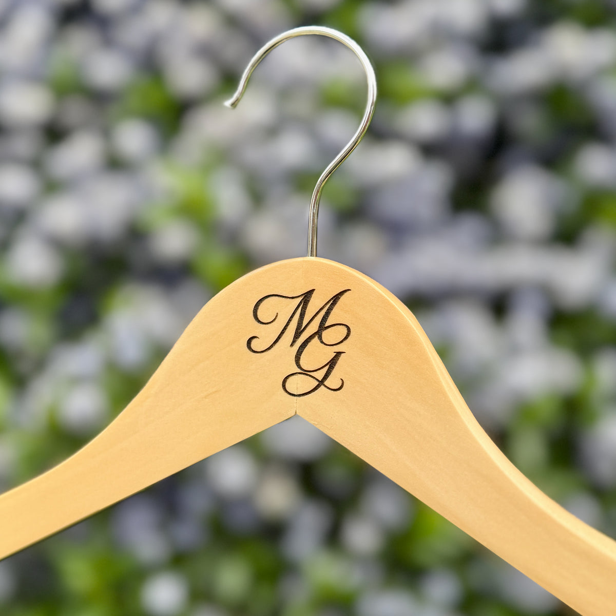 Custom Monogram Engraved Wooden Hanger