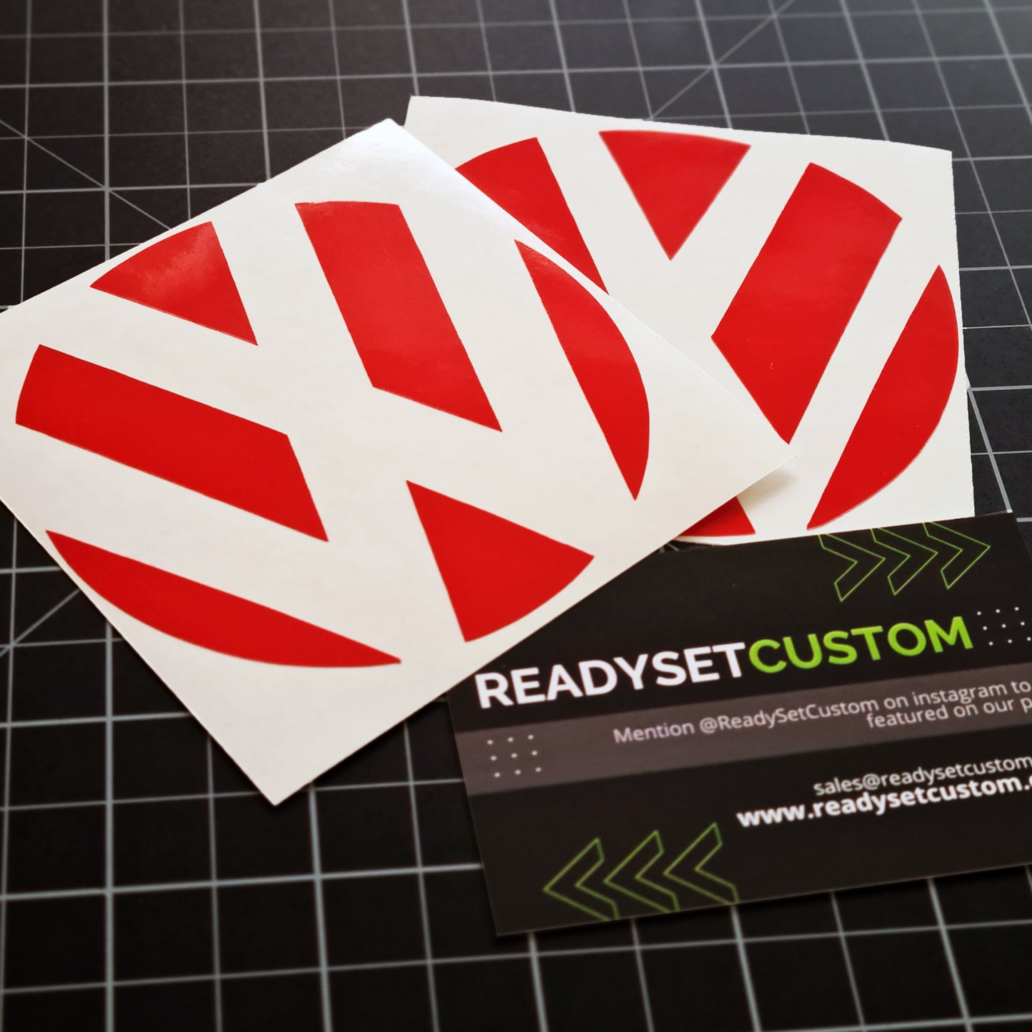 Polo MK5 6R | Rear VW Badge Colour Change Inlay Sticker Decals