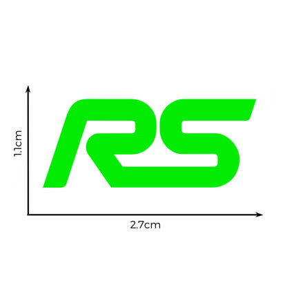 6x Ford Focus RS Vinyl Decals / Stickers | Interior, Exterior, Wing Mirror