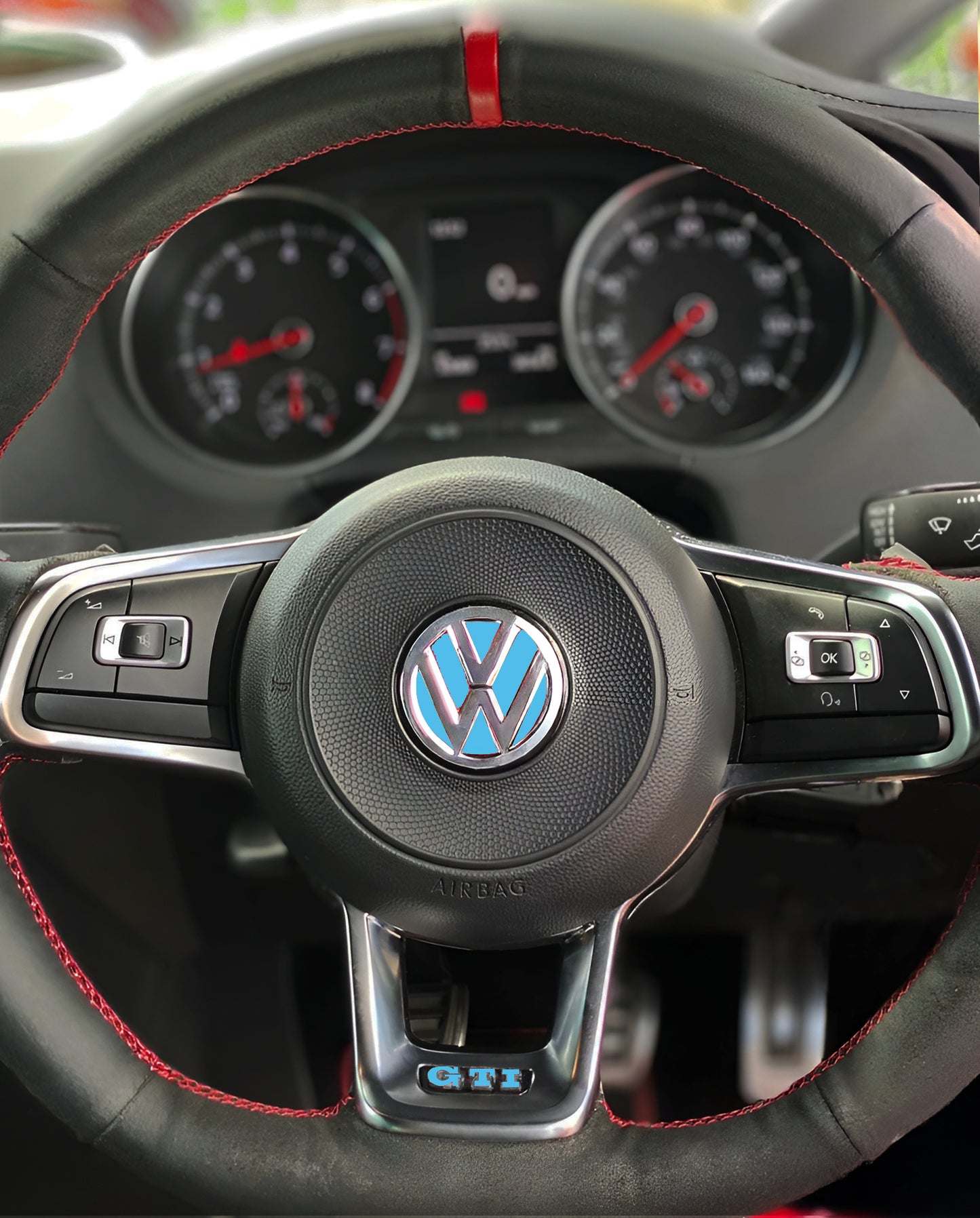 Steering Wheel Colour Change Decals for VW Polo GTI MK5 6C