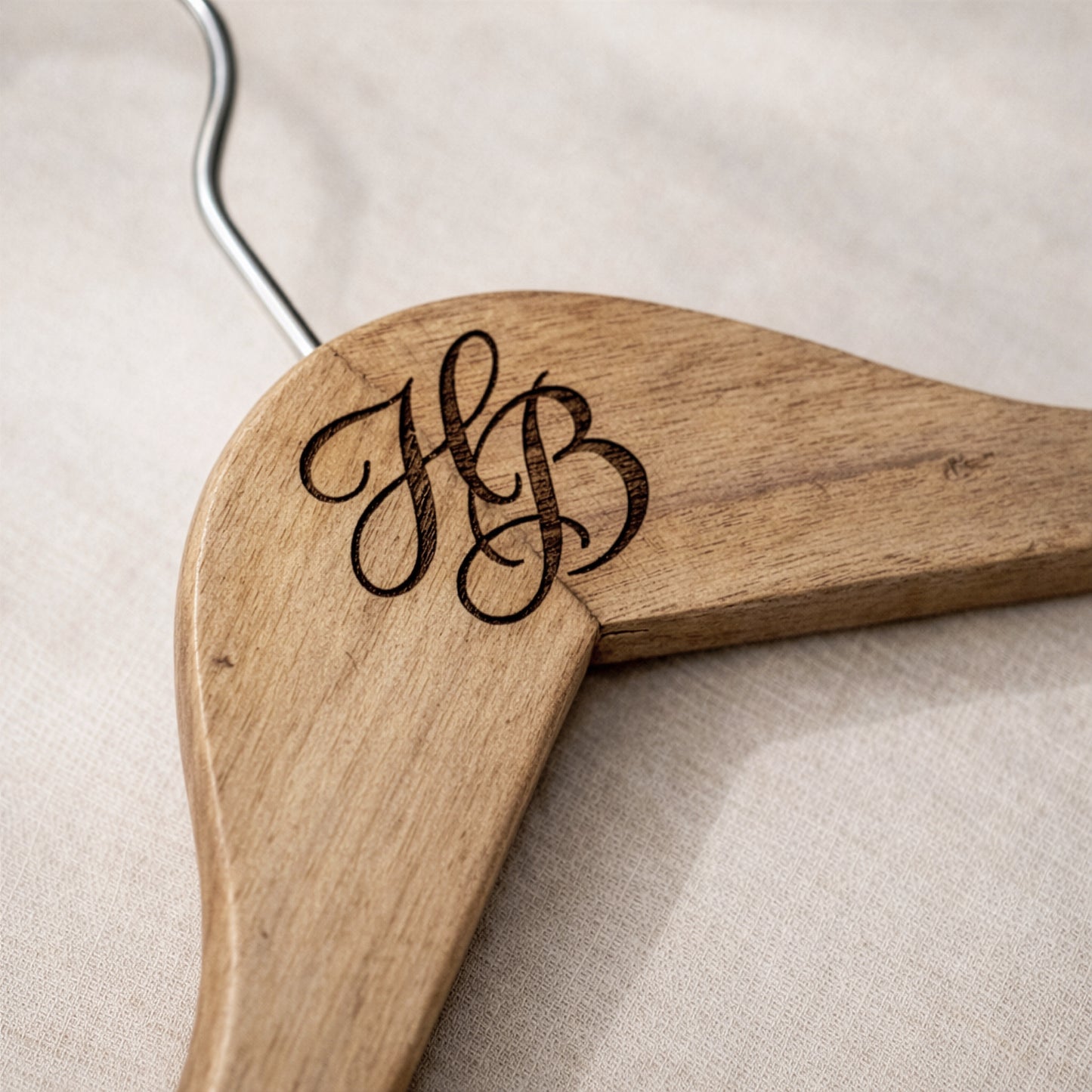 Custom Logo Engraved Wooden Hanger