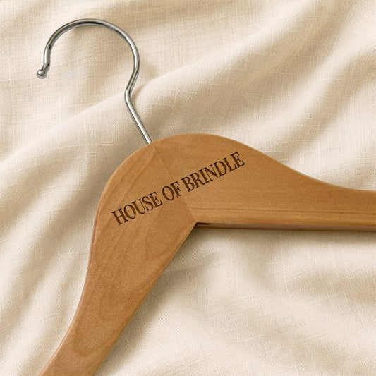 Custom Logo Engraved Wooden Hanger