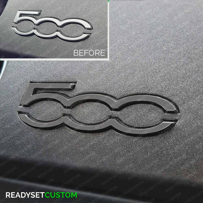 Dashboard 500 Badge Colour Change Overlay Sticker for Fiat 500 & Abarth