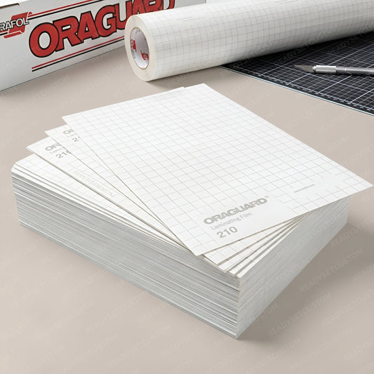 Oraguard 210 Clear Gloss Laminate – A4 Sheets | UV Protection, Waterproof Sticker Laminate Film