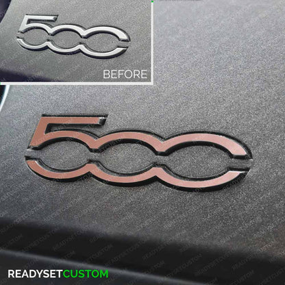 Dashboard 500 Badge Colour Change Overlay Sticker for Fiat 500 & Abarth