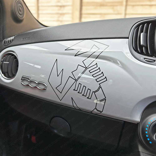 Abarth Scorpion Outline Decal Vinyl Sticker | Selection of Colours