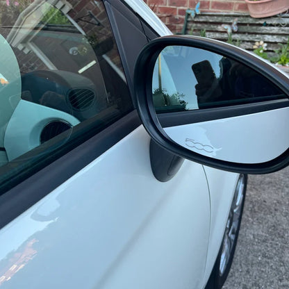 6x Small Fiat 500 Stickers / Decals | Interior, Exterior, Wing Mirrors