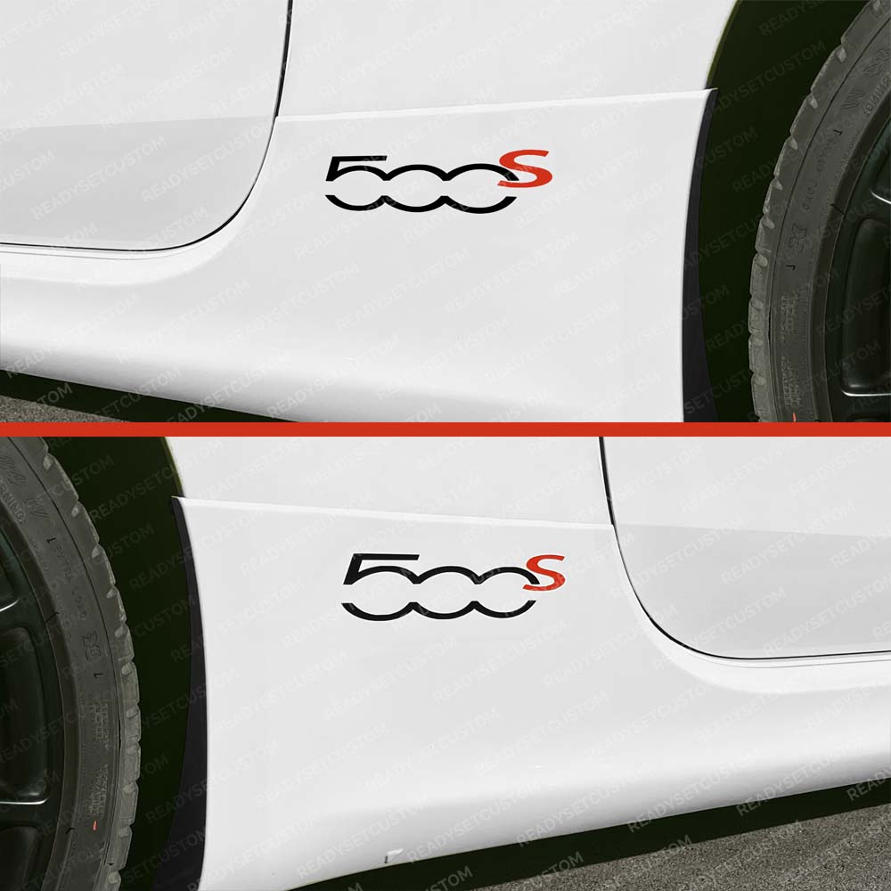 Fiat 500s Side Panel Decals