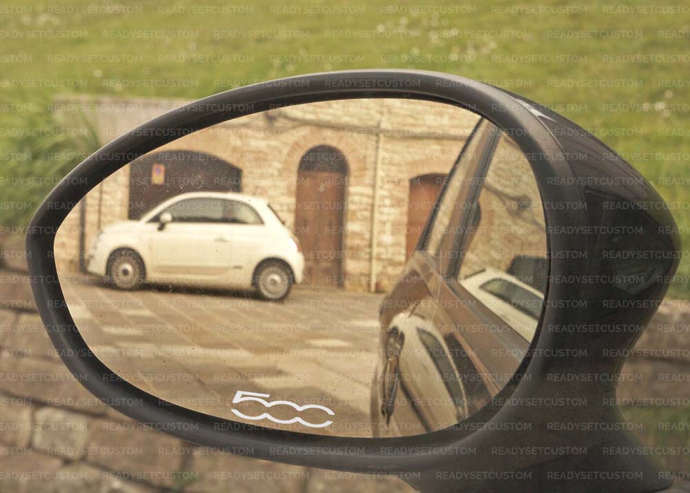 6x Small Fiat 500 Stickers / Decals | Interior, Exterior, Wing Mirrors