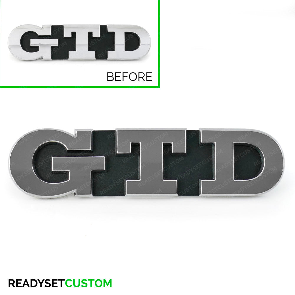 GTD Sticker Overlay for Front & Rear GTD Badges | Compatible with VW GOLF MK7 & 7.5