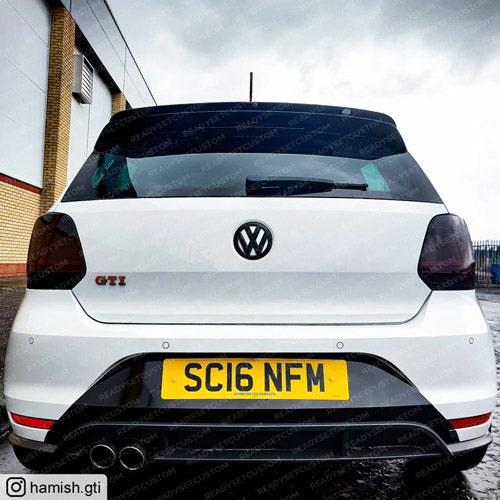 Volkswagen Polo MK5 6C | Front & Rear VW Badge Colour Change Badge Inlay Sticker Decals