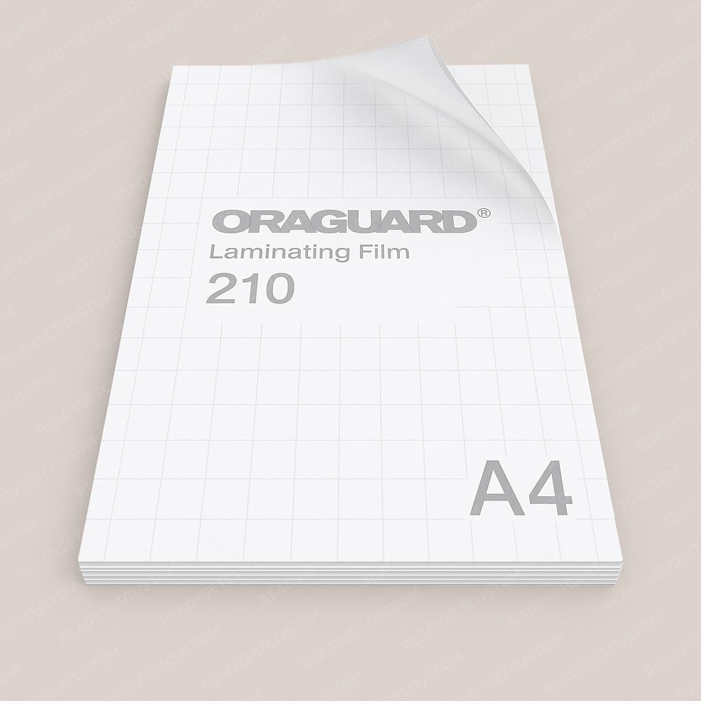Oraguard 210 Clear Gloss Laminate – A4 & A5 Sheets | UV Protection, Waterproof Sticker Laminate Film