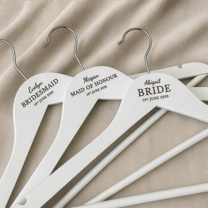 Personalised Wedding Hangers | Bridal Party Hanger, Bridesmaid Proposal Gift, Wedding Photo Prop