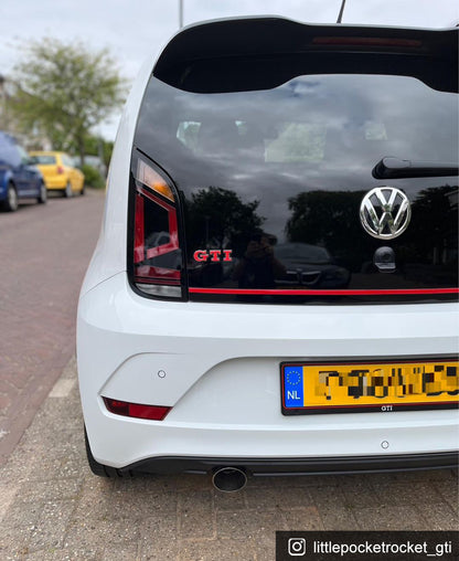 GTI Sticker Overlay for Front & Rear GTI Badges | Compatible with Volkswagen UP!
