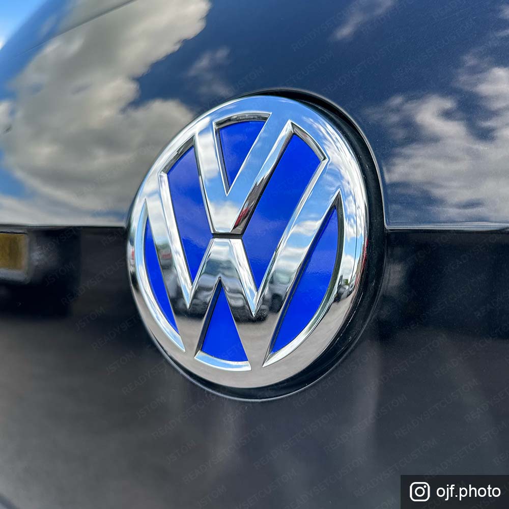 Colour Change Inlay Stickers for Front & Rear VW Badges | Compatible with VW GOLF Mk 7 2012 - 2020