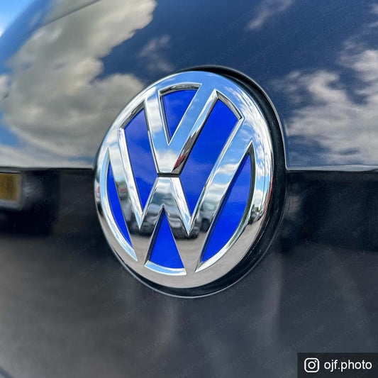 Colour Change Inlay Stickers for Front & Rear VW Badges | Compatible with VW GOLF Mk 7 2012 - 2020