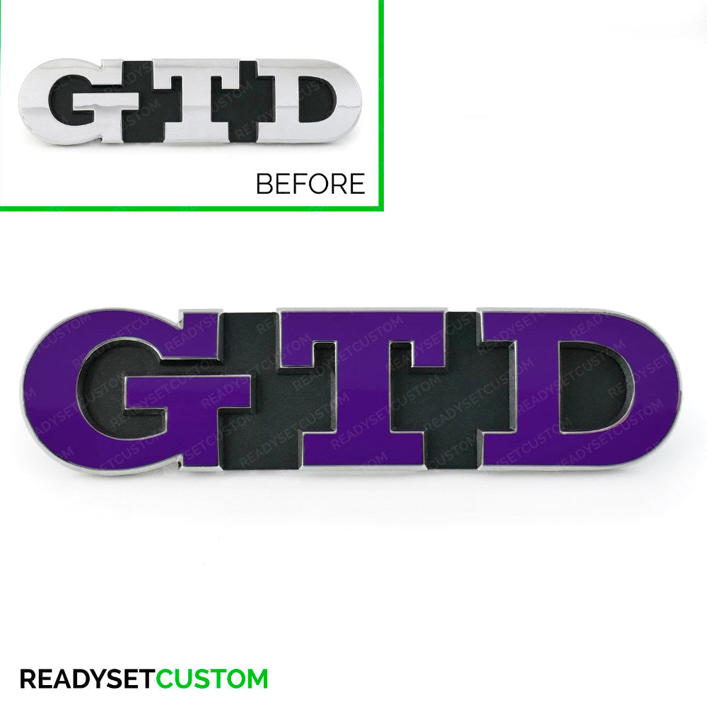 GTD Sticker Overlay for Front & Rear GTD Badges | Compatible with VW GOLF MK7 & 7.5