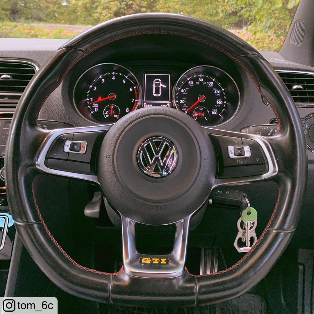 Steering Wheel Colour Change Decals for VW Polo GTI MK5 6C