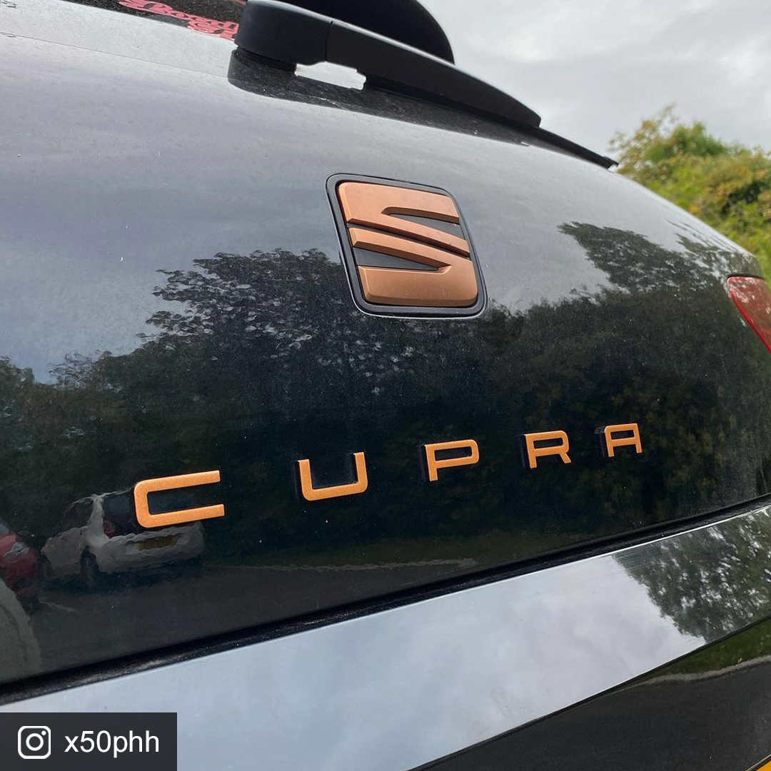 CUPRA Sticker Overlay for Rear Lettering Badge | Compatible CUPRA LEON 2017 - 2020
